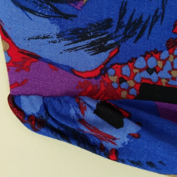 Vtg. Bar Harbor Sportswear Button Down Shirt 8 Blue Red Purple - Picture 9 of 16